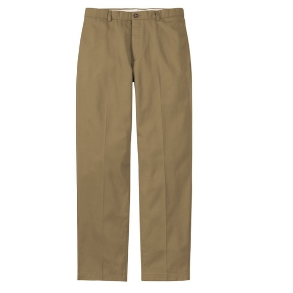 MEN'S Wrinkle-Free Chinos, Classic Fit Plain Front. 35”x32” - Picture 2 of 4